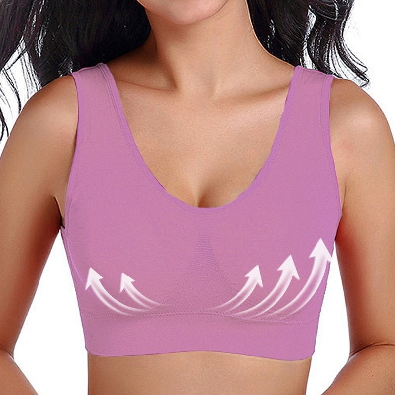 Women Stretch Seamless Padded Fitness Bra