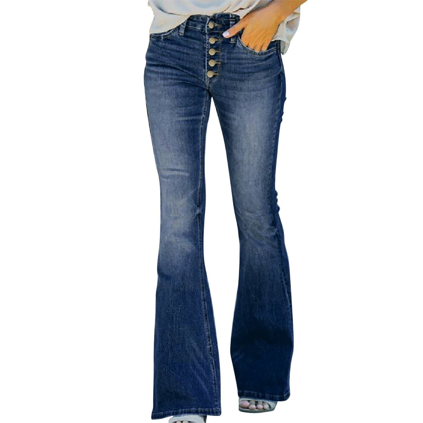 High Waist Vintage Wide Legs Denim Jeans