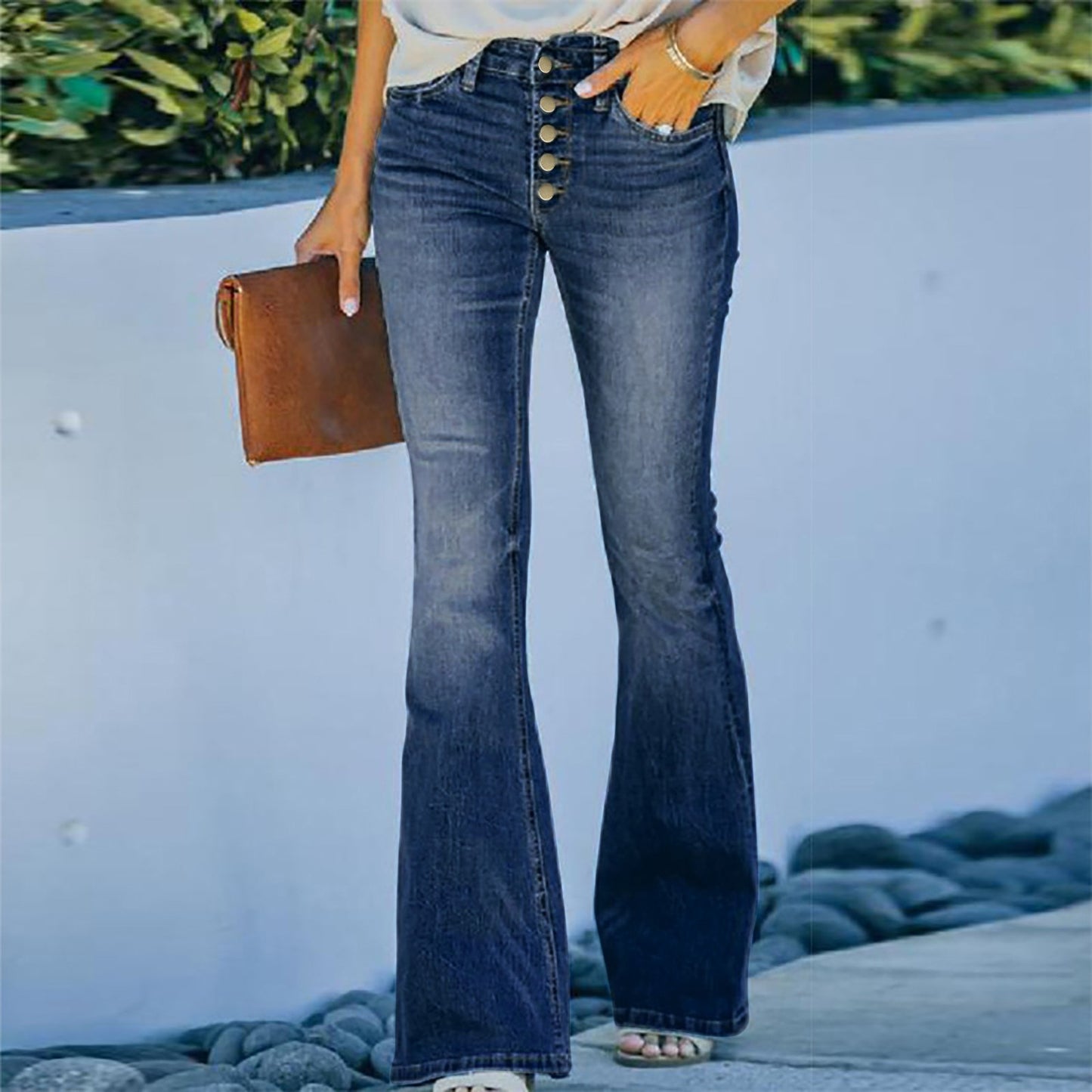 High Waist Vintage Wide Legs Denim Jeans