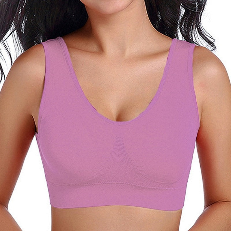 Women Stretch Seamless Padded Fitness Bra