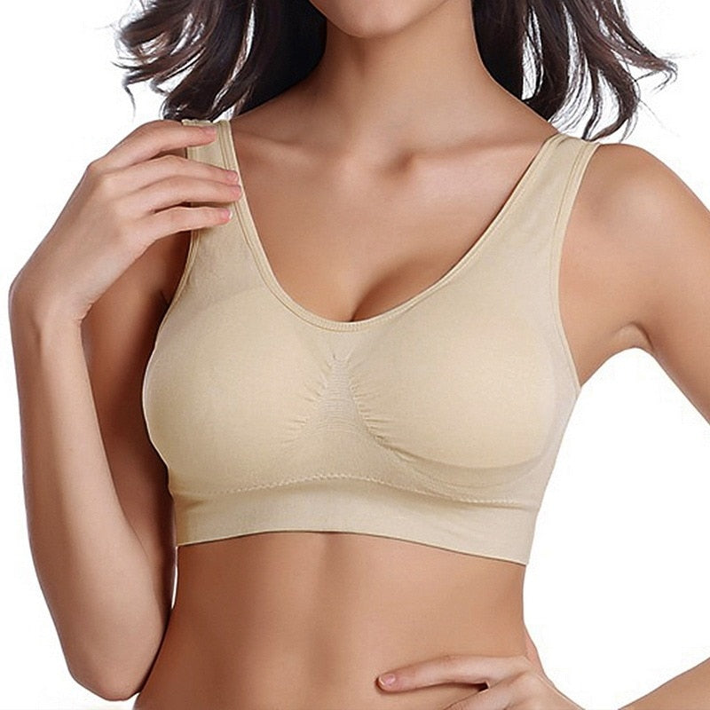 Women Stretch Seamless Padded Fitness Bra