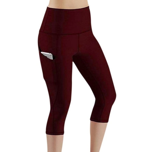 Women's Sports Leggings With Pocket High Waist Push Up Woman Pants
