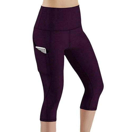 Women's Sports Leggings With Pocket High Waist Push Up Woman Pants
