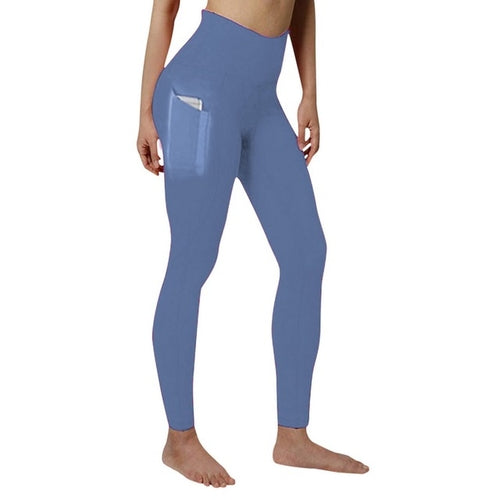Women's Sports Leggings With Pocket High Waist Push Up Woman Pants