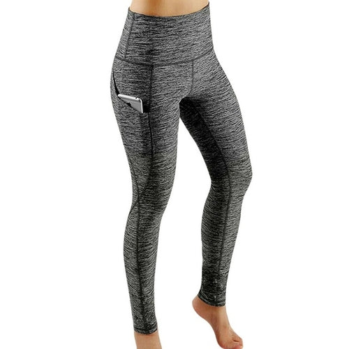 Women's Sports Leggings With Pocket High Waist Push Up Woman Pants