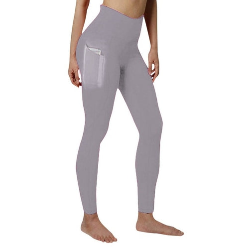 Women's Sports Leggings With Pocket High Waist Push Up Woman Pants
