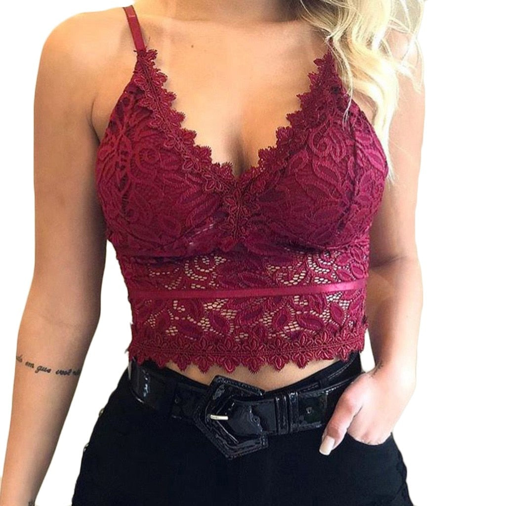 Solid Corset Lace Camisole Tank Top