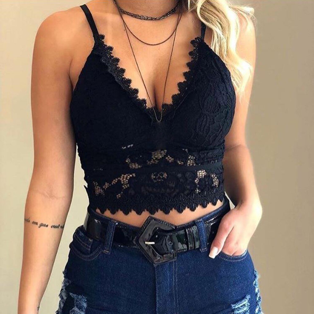 Solid Corset Lace Camisole Tank Top