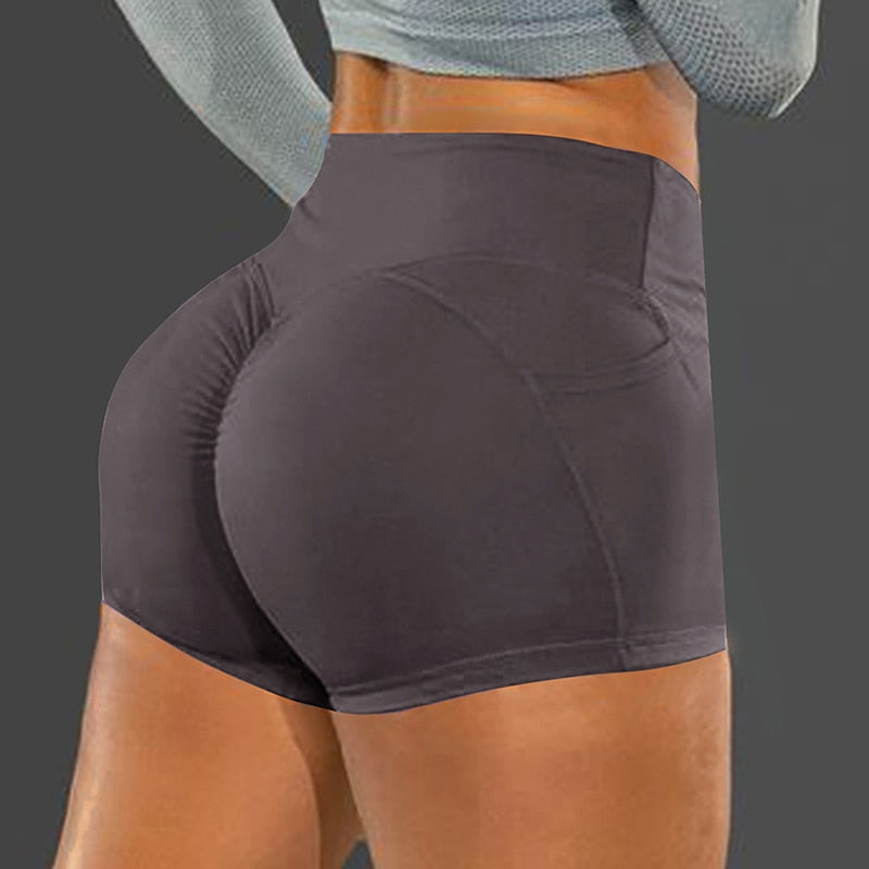 Women's Summer Sport Workout High Waist Elastic Fitness Short