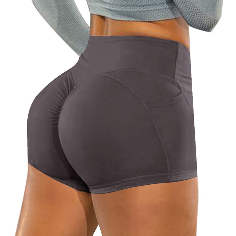 Women's Summer Sport Workout High Waist Elastic Fitness Short