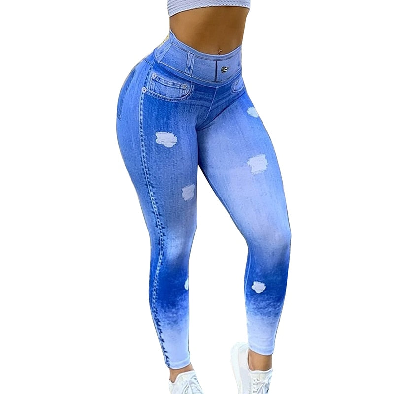 High Waist Cutout Ripped Yoga Pants