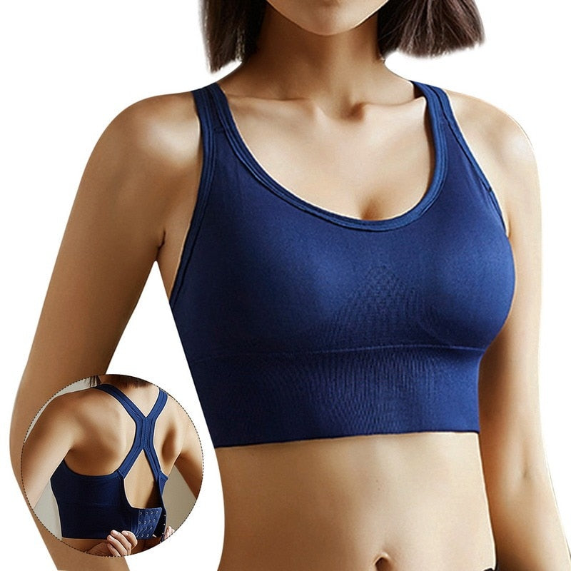 Wireless Sports Vest Bra With Padding