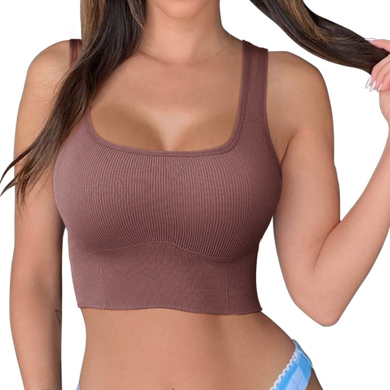 Breathable Workout Yoga Fintess Push up Bra f