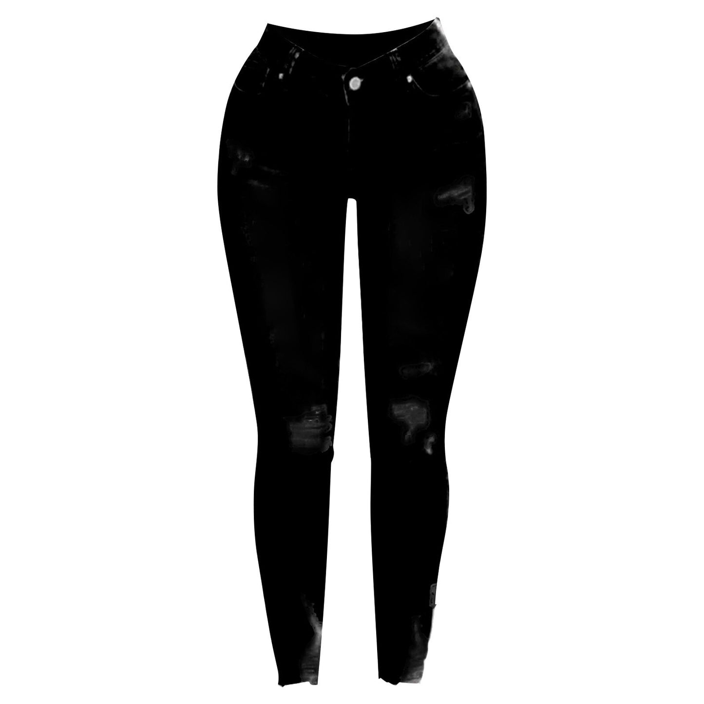 Women's Butt Lifting Skinny High Waist Ripped Denim Jeans