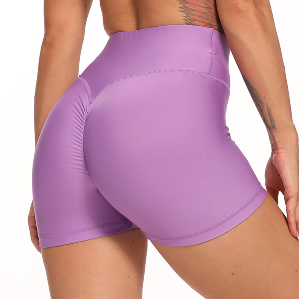 Women Yoga Sport Shorts Gym High Waist Shorts